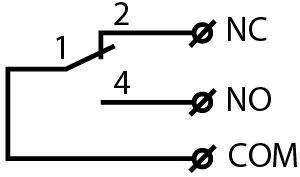 Рис.1. Схема электрическая для выключателя D4MC-2020